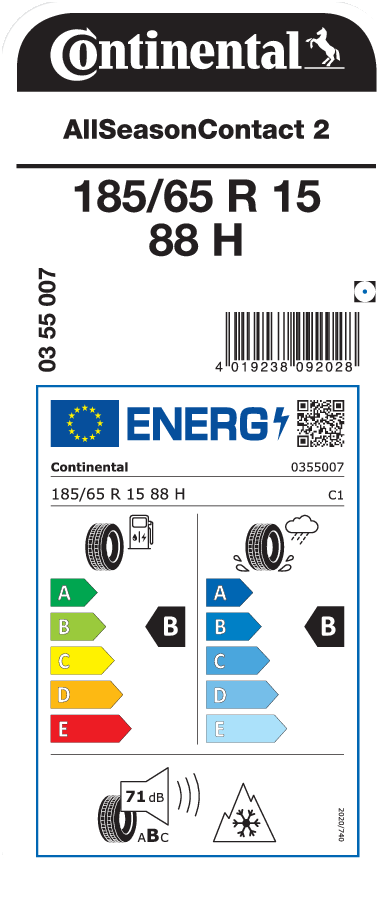 CONTINENTAL AllSeasonContact 2 185/65 R 15 088H