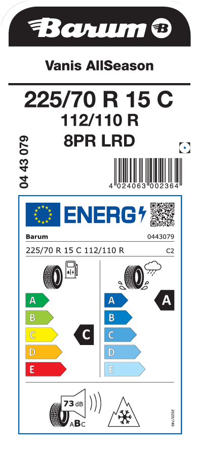 BARUM Vanis AllSeason 225/70 R 15 C 112/110R