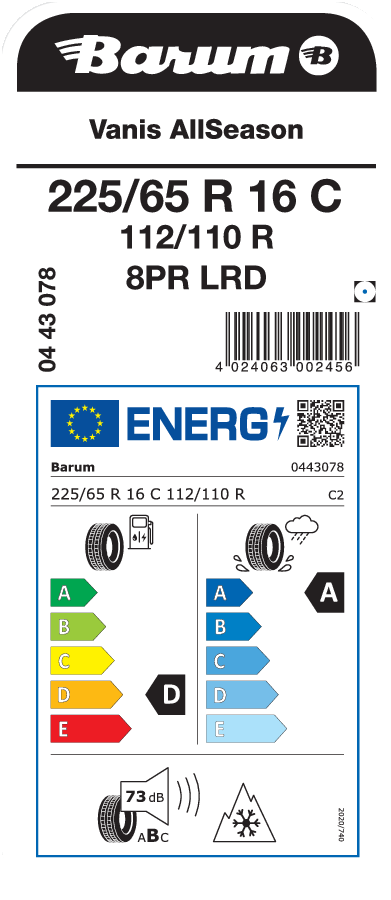 BARUM Vanis AllSeason 225/65 R 16 C 112/110R