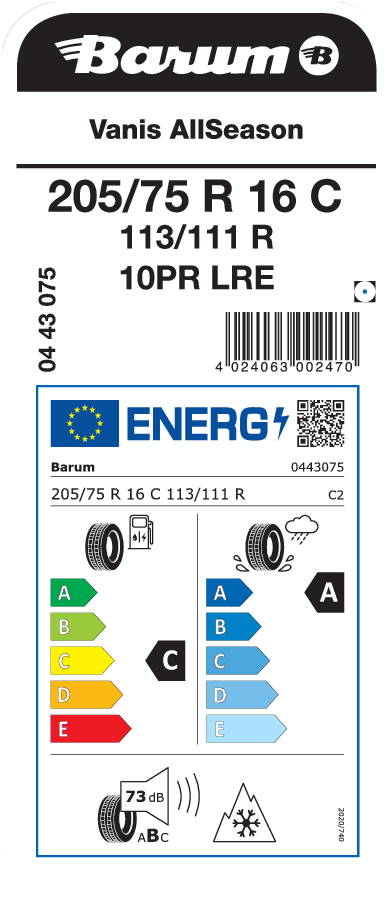 BARUM Vanis AllSeason 205/75 R 16 C 113/111R