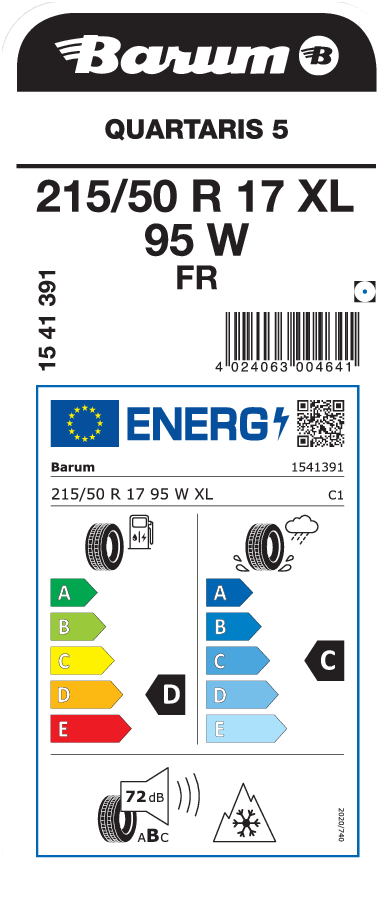 BARUM QUARTARIS 5 215/50 R 17 XL 095W