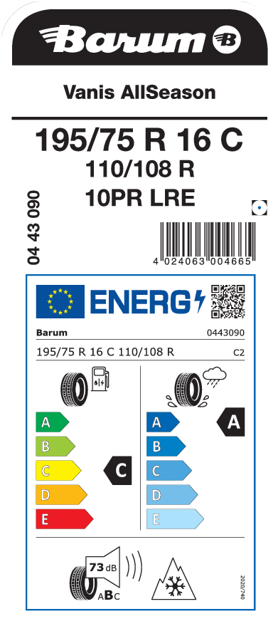 BARUM Vanis AllSeason 195/75 R 16 C 110/108R