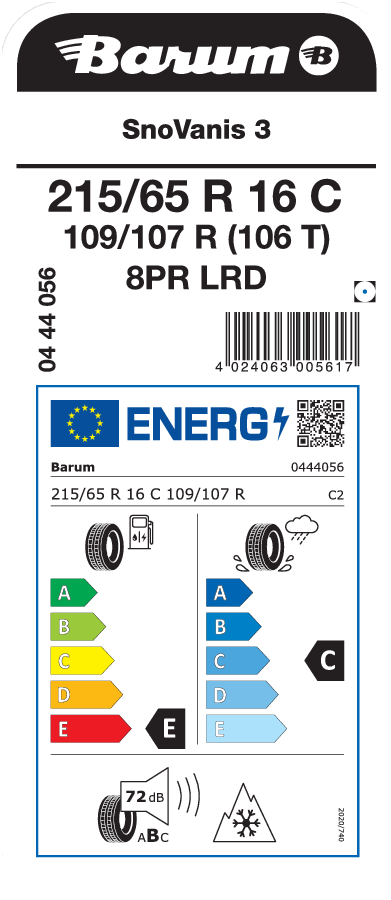 BARUM SnoVanis 3 215/65 R 16 C 109/107R (106T)