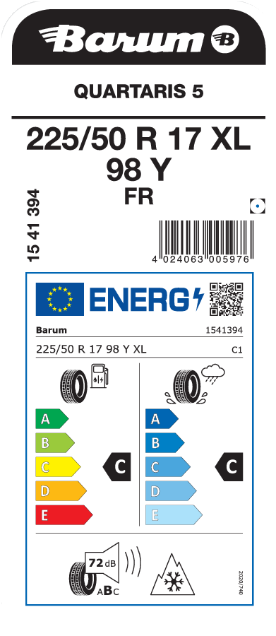 BARUM QUARTARIS 5 225/50 R 17 XL 098Y