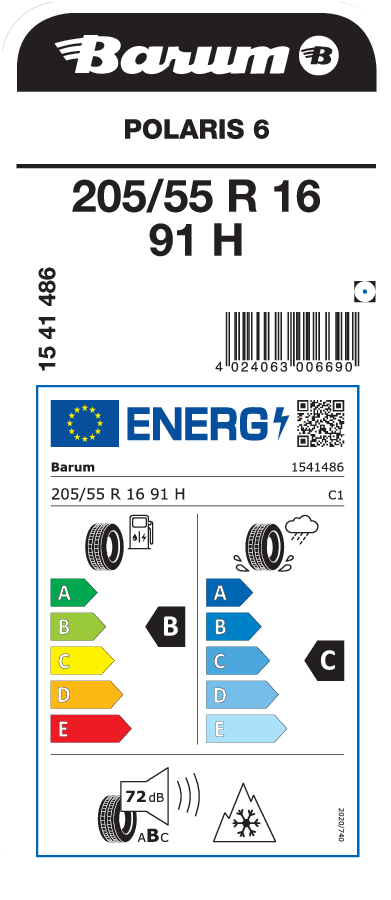 BARUM POLARIS 6 205/55 R 16 091H