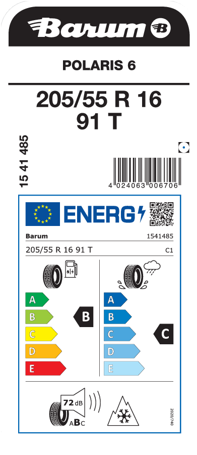 BARUM POLARIS 6 205/55 R 16 091T