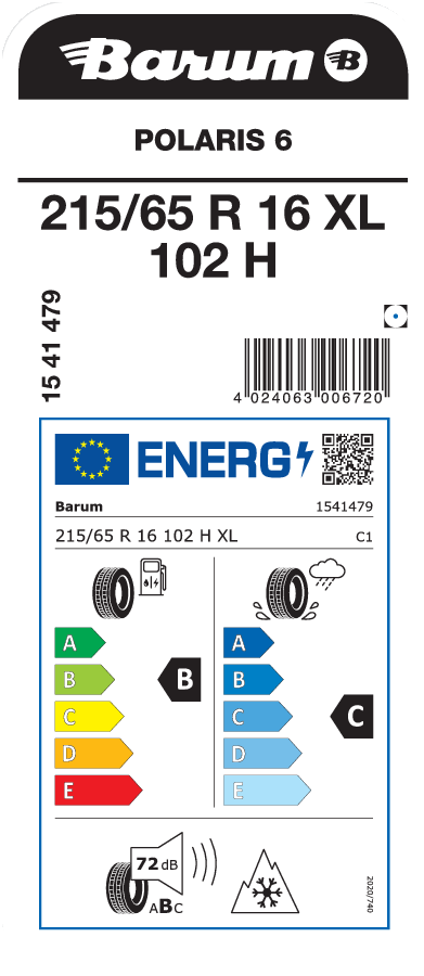 BARUM POLARIS 6 215/65 R 16 XL 102H