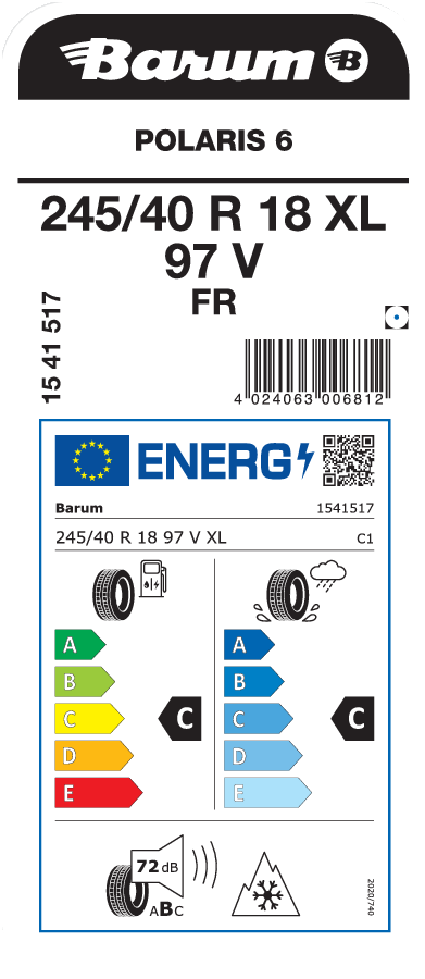 BARUM POLARIS 6 245/40 R 18 XL 097V