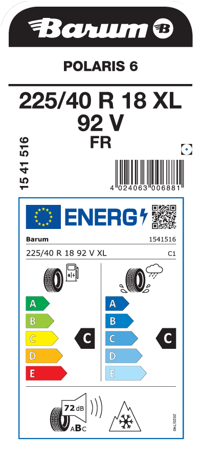 BARUM POLARIS 6 225/40 R 18 XL 092V