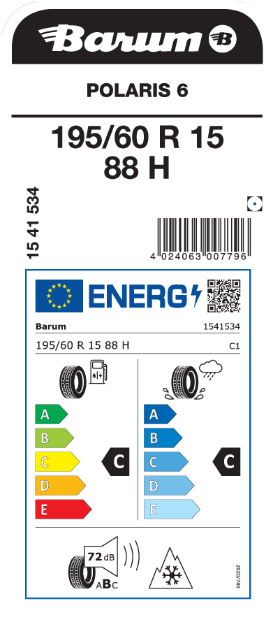 BARUM POLARIS 6 195/60 R 15 088H