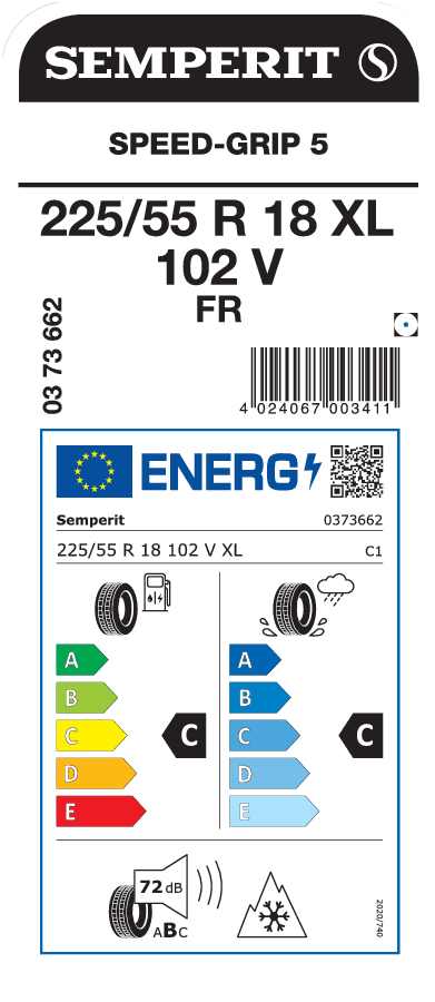 SEMPERIT SPEED-GRIP 5 225/55 R 18 XL 102V