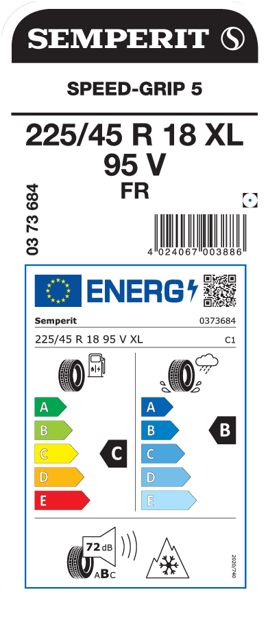 SEMPERIT SPEED-GRIP 5 225/45 R 18 XL 095V