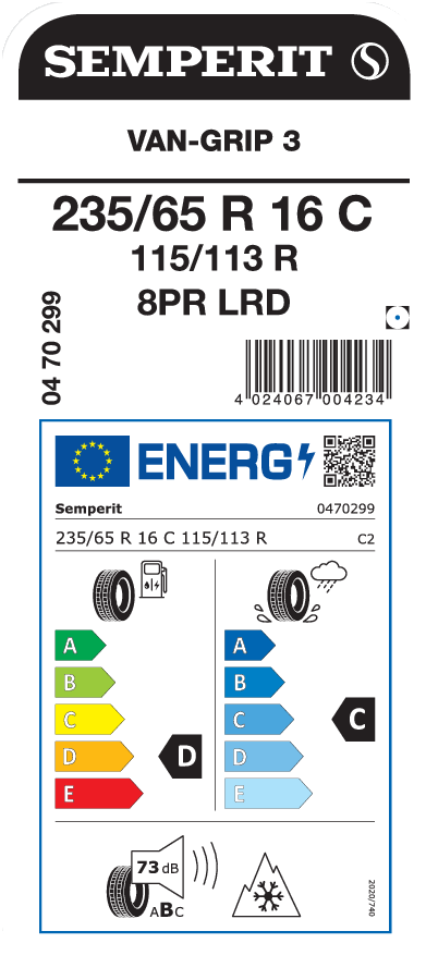 SEMPERIT VAN-GRIP 3 235/65 R 16 C 115/113R