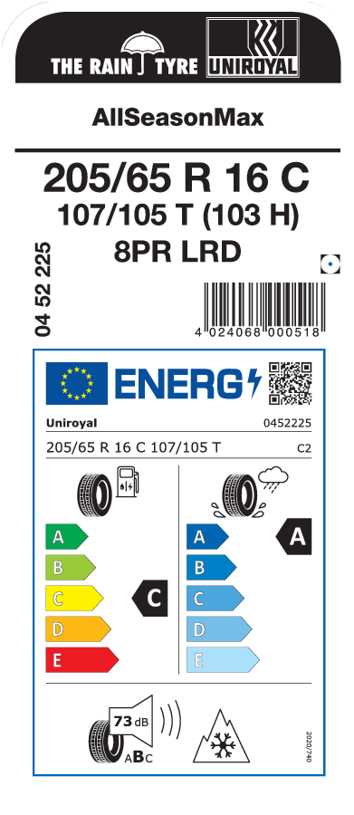 UNIROYAL AllSeasonMax 215/65 R 16 C 109/107T (106T)