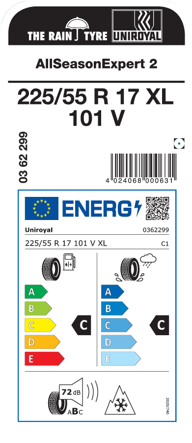 UNIROYAL AllSeasonExpert 2 225/55 R 17 XL 101V