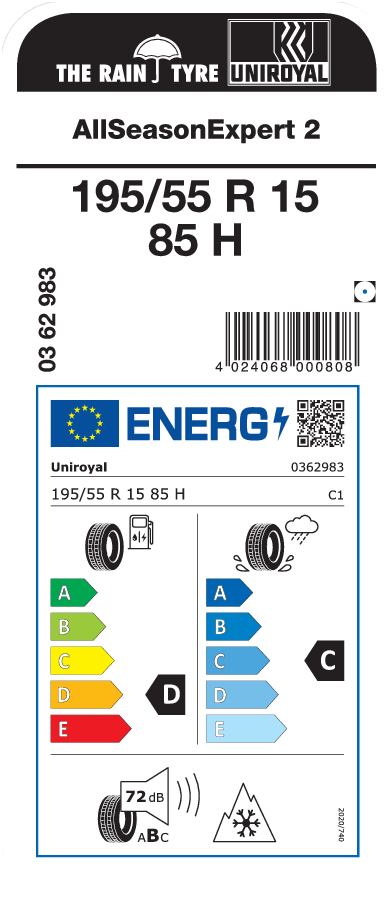 UNIROYAL AllSeasonExpert 2 195/55 R 15 085H