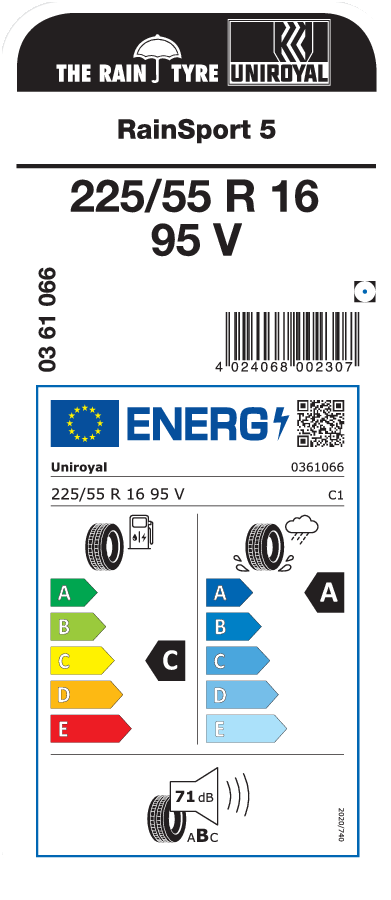 UNIROYAL RainSport 5 225/55 R 16 095V