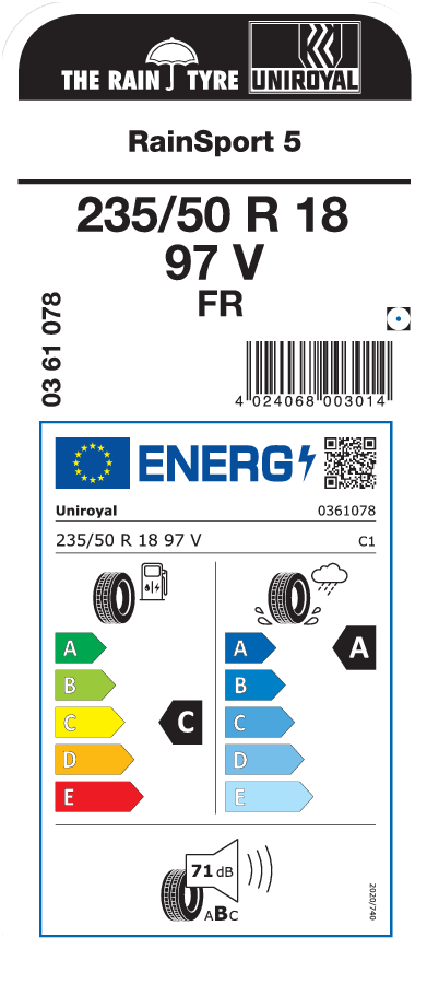 UNIROYAL RainSport 5 235/50 R 18 097V