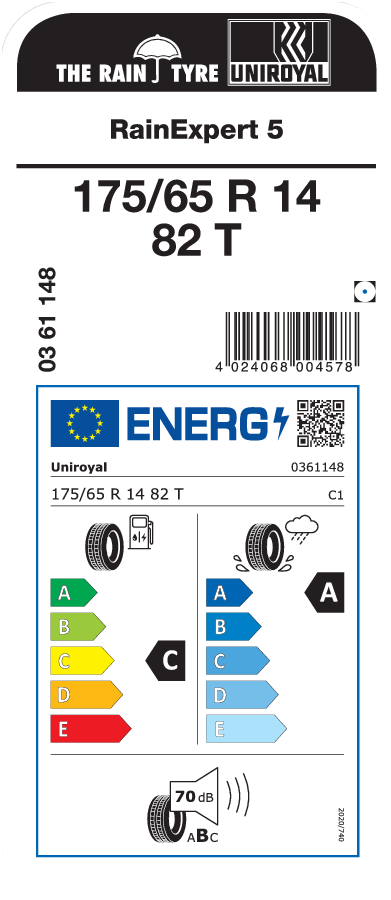 UNIROYAL RainExpert 5 175/65 R 14 082T