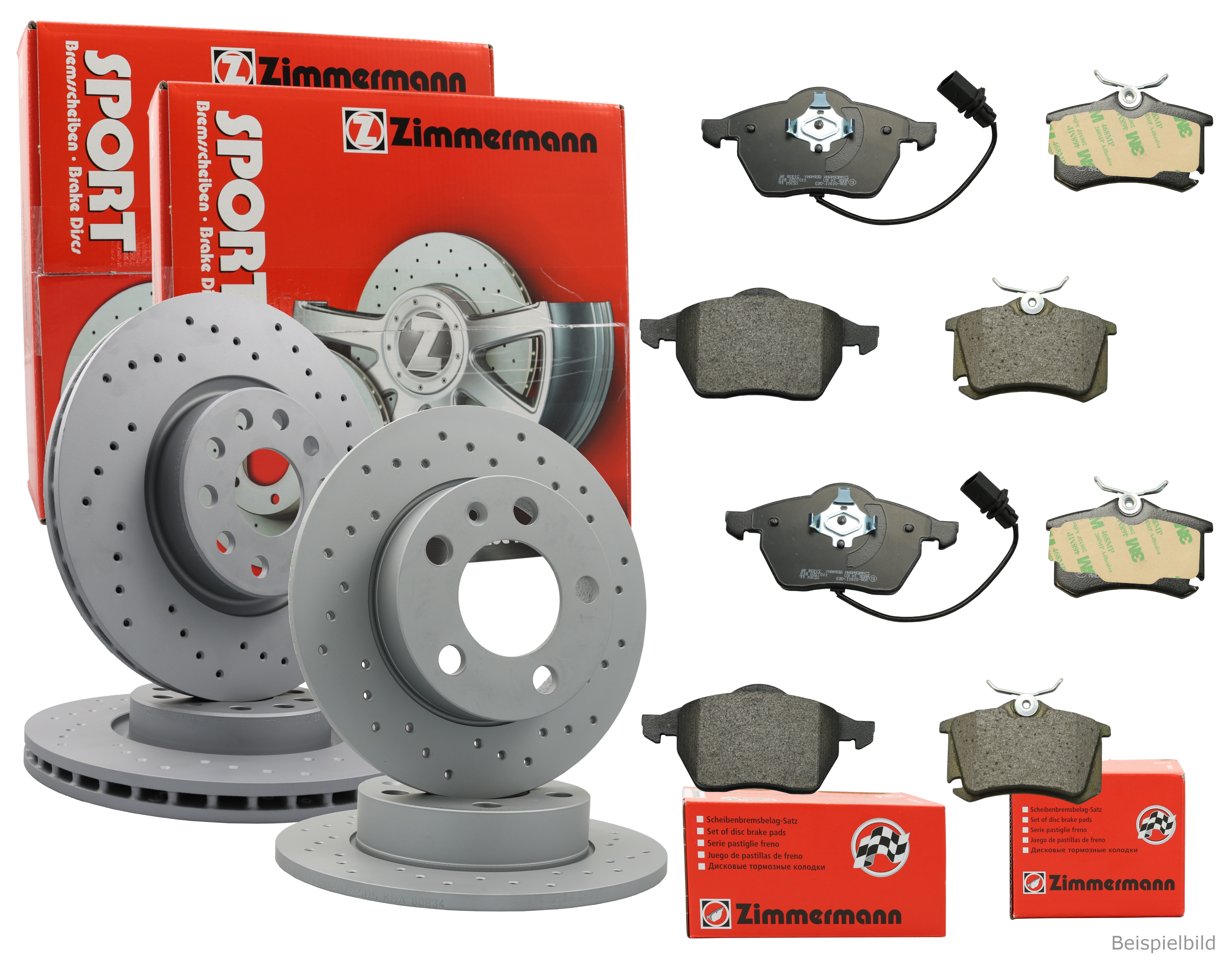 Bremsscheibe ZIMMERMANN 150.2901.52 SPORT Z für BMW, Vorderachse