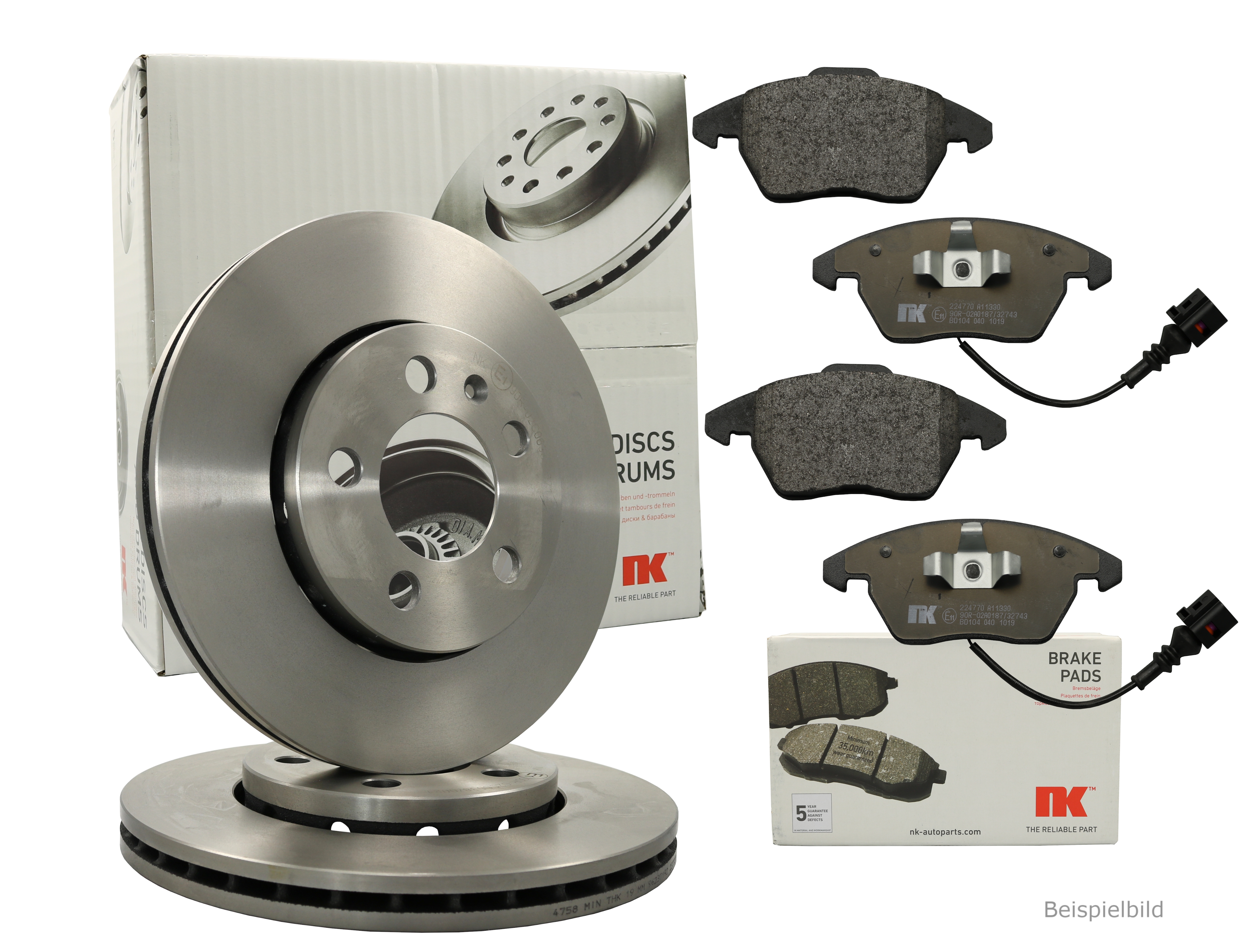 Bremsscheibe NK 202264 für LADA NISSAN RENAULT DACIA LAND ROVER, Vorderachse