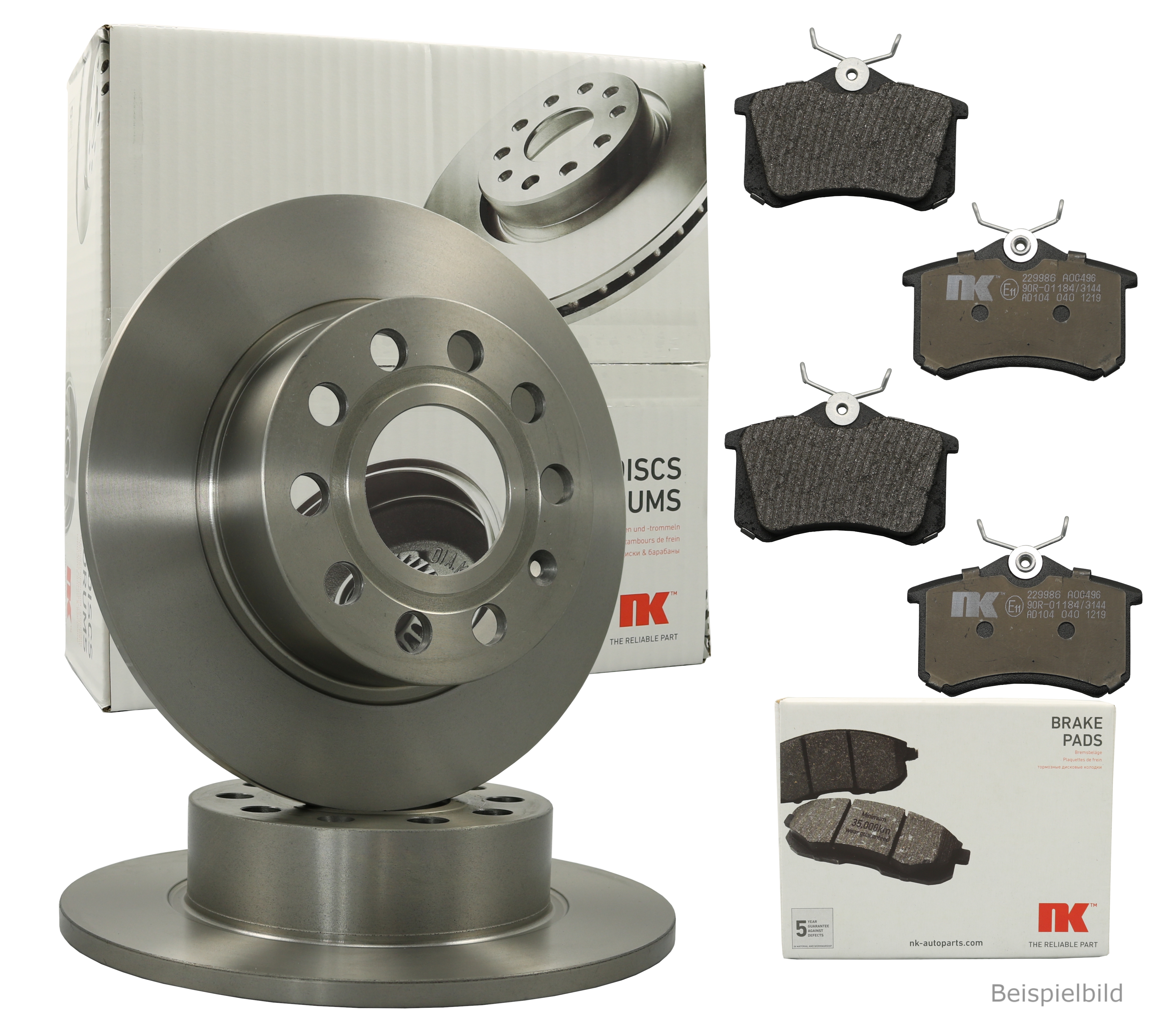 Bremsscheibe NK 313681 für OPEL VAUXHALL, Hinterachse