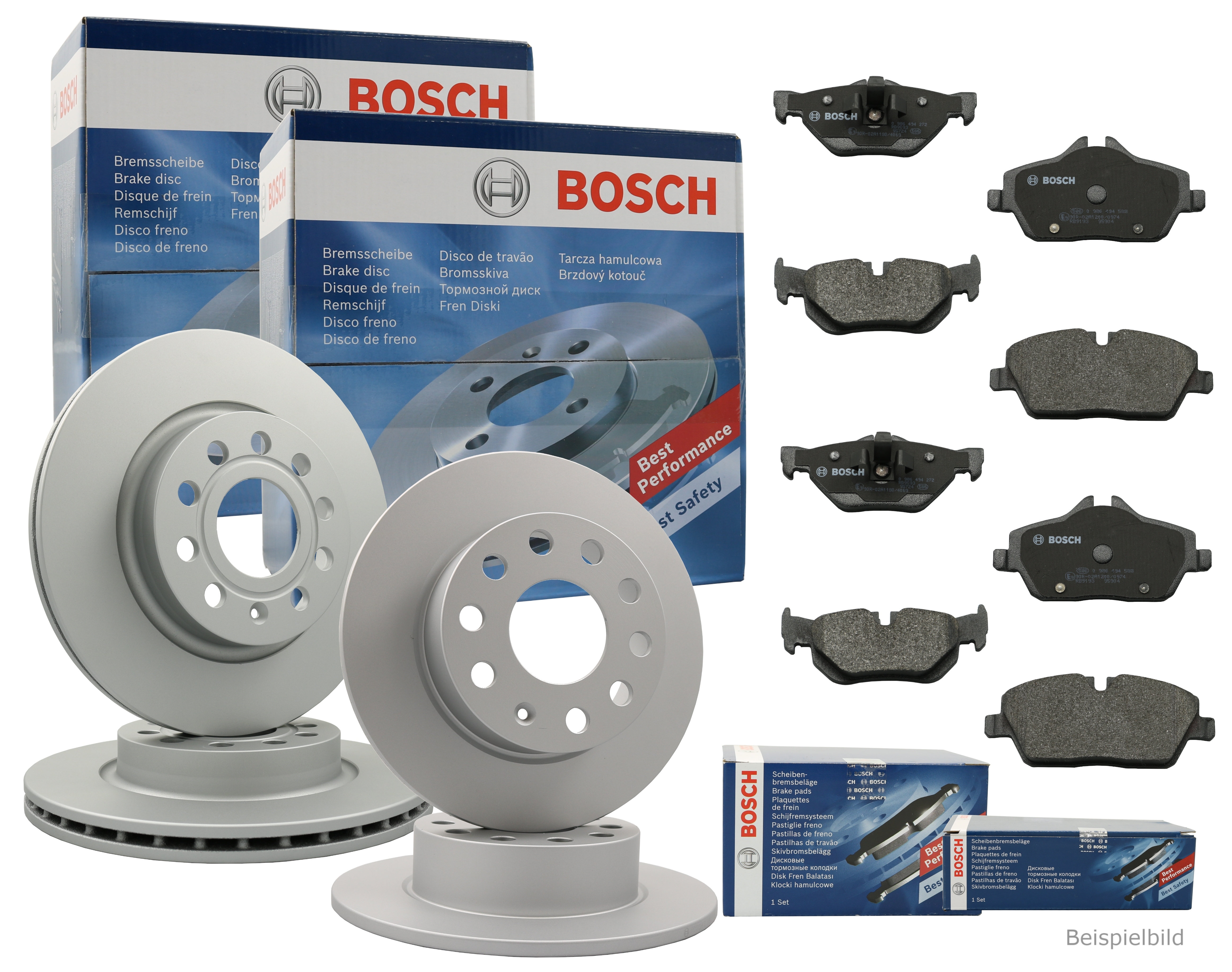 Bremsscheibe BOSCH 0 986 479 E18 für BMW, Vorderachse rechts
