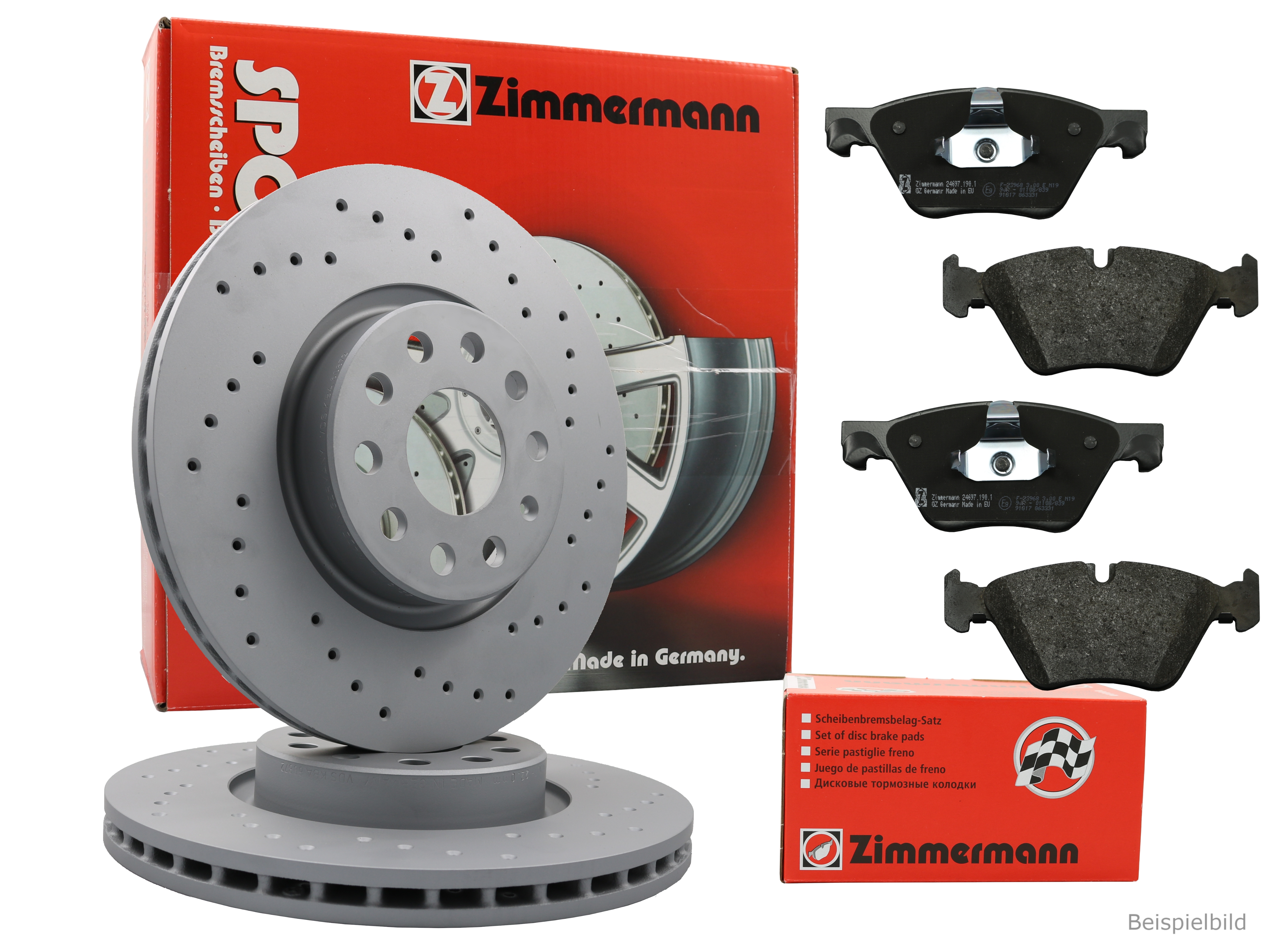 Bremsscheibe ZIMMERMANN 600.3252.52 SPORT Z f&uuml;r MG VAG AUDI (FAW) VW (FAW)