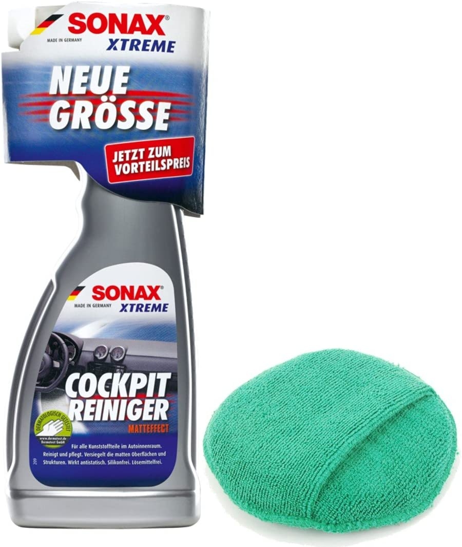 SONAX XTREME Cockpitreiniger Matteffect 1x500ml + Microfaserpflegepad