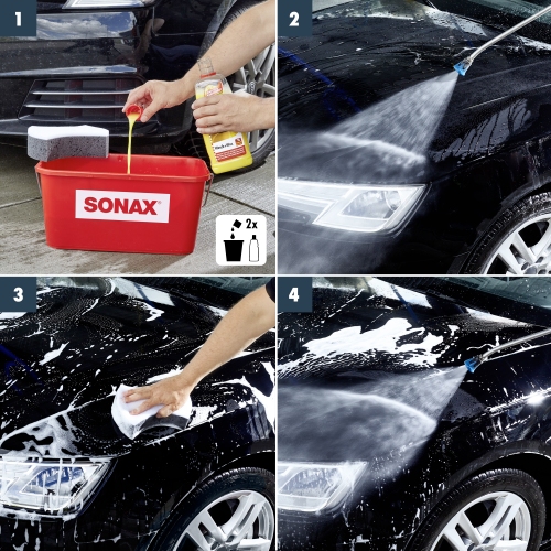 SONAX Wash+Wax Glanz Konservierung MultiSchwamm FlugrostEntferner Reinigung
