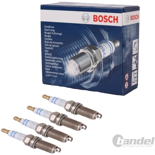 Bosch Z&uuml;ndkerzen Set 4x 0242235666 Gl&uuml;hkerzen Z&uuml;ndkerze FR Super
