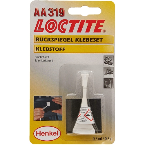Loctite 1x 195908 LCRK1 319 Transparent Rückspiegel Klebeset Kleber Spiegel