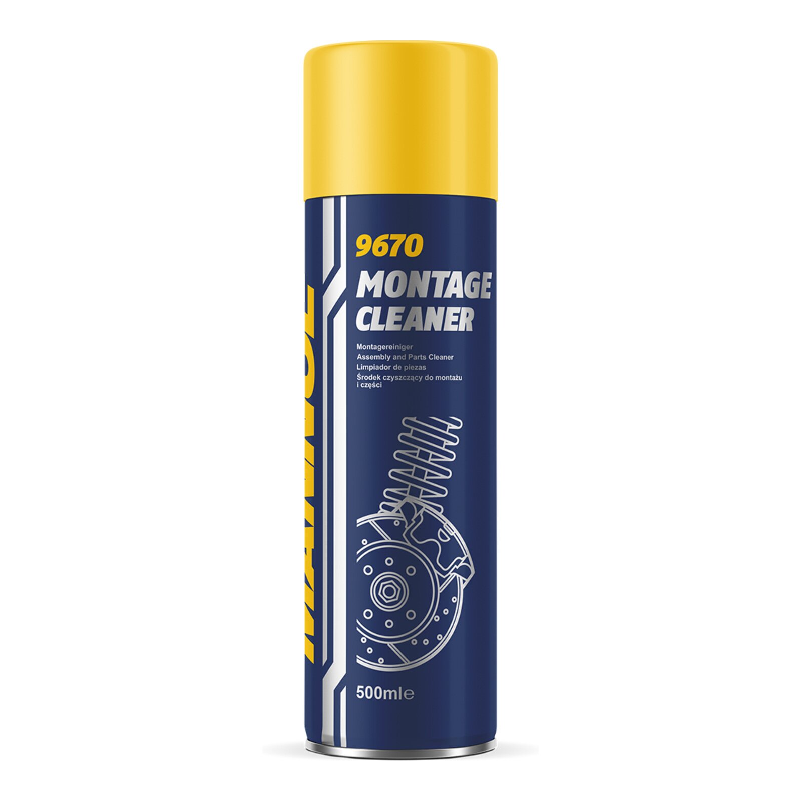 MANNOL 9670 Bremsenreiniger Montage Cleaner 5x 500 ml