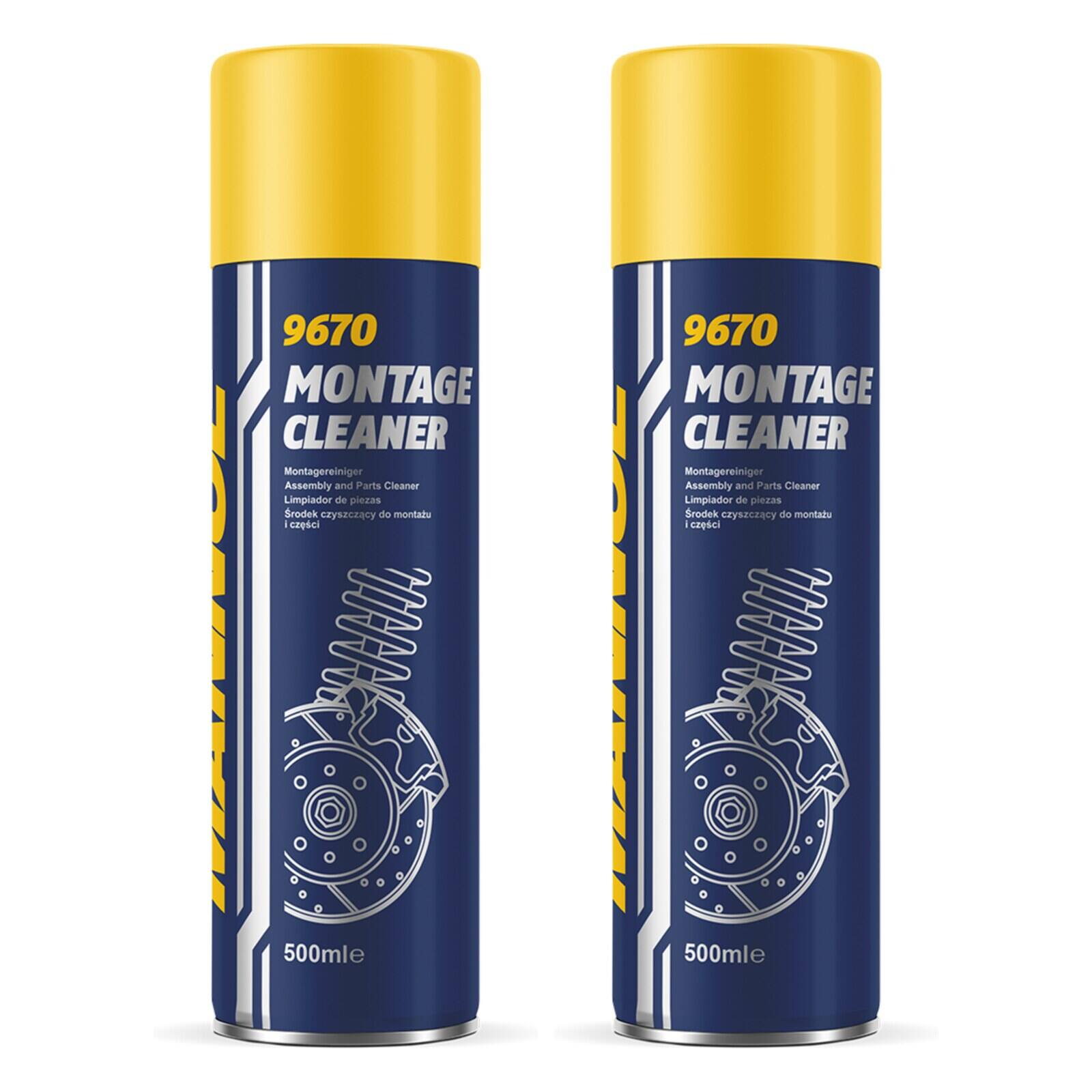 MANNOL 9670 Bremsenreiniger Montage Cleaner 2x 500 ml