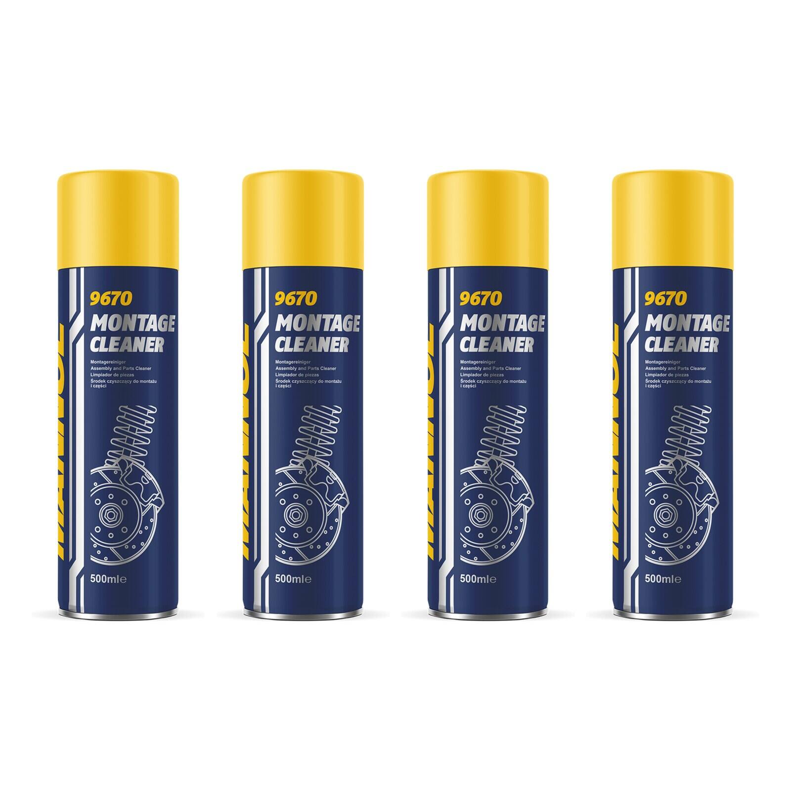 MANNOL 9670 Bremsenreiniger Montage Cleaner 4x 500 ml