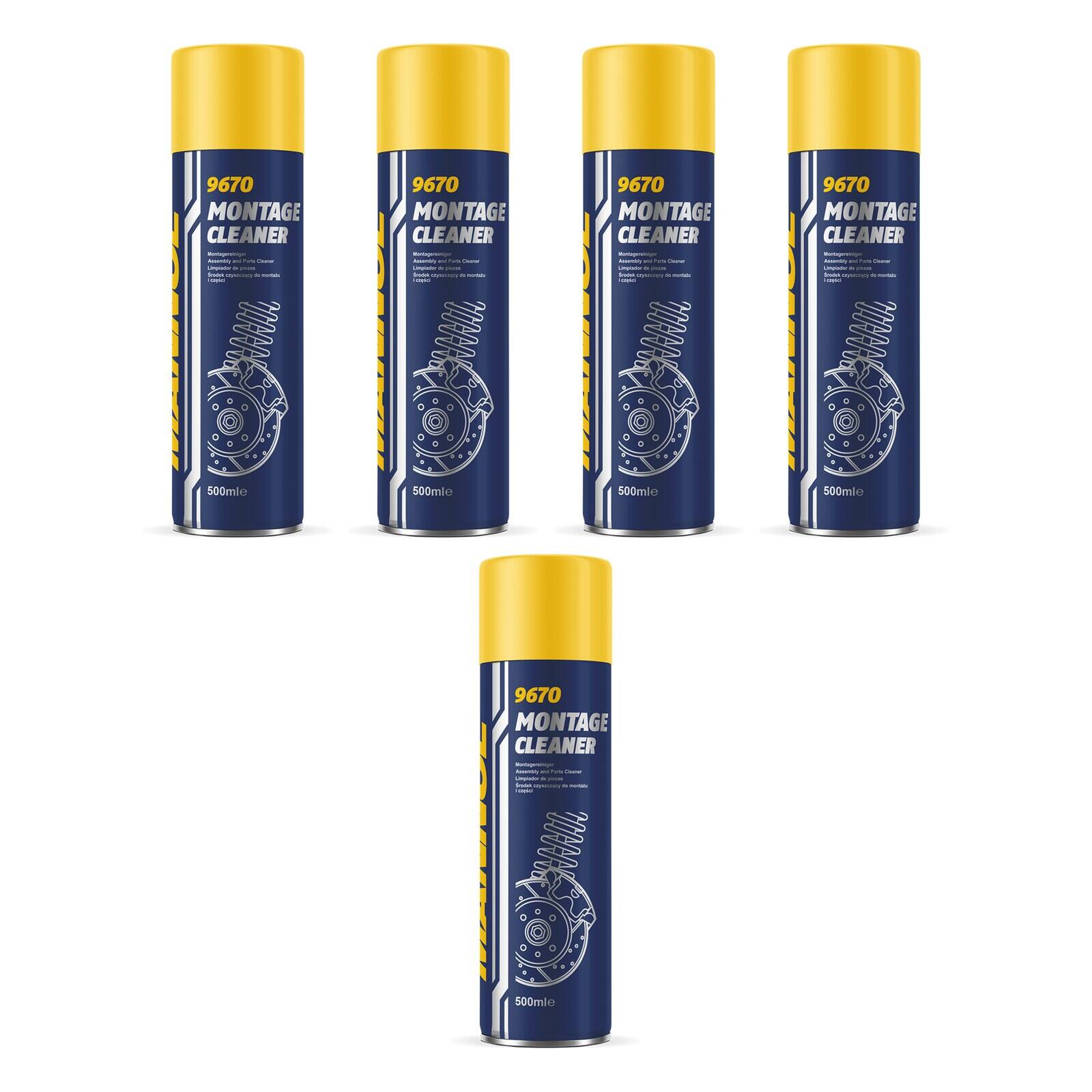 MANNOL 9670 Bremsenreiniger Montage Cleaner 5x 500 ml