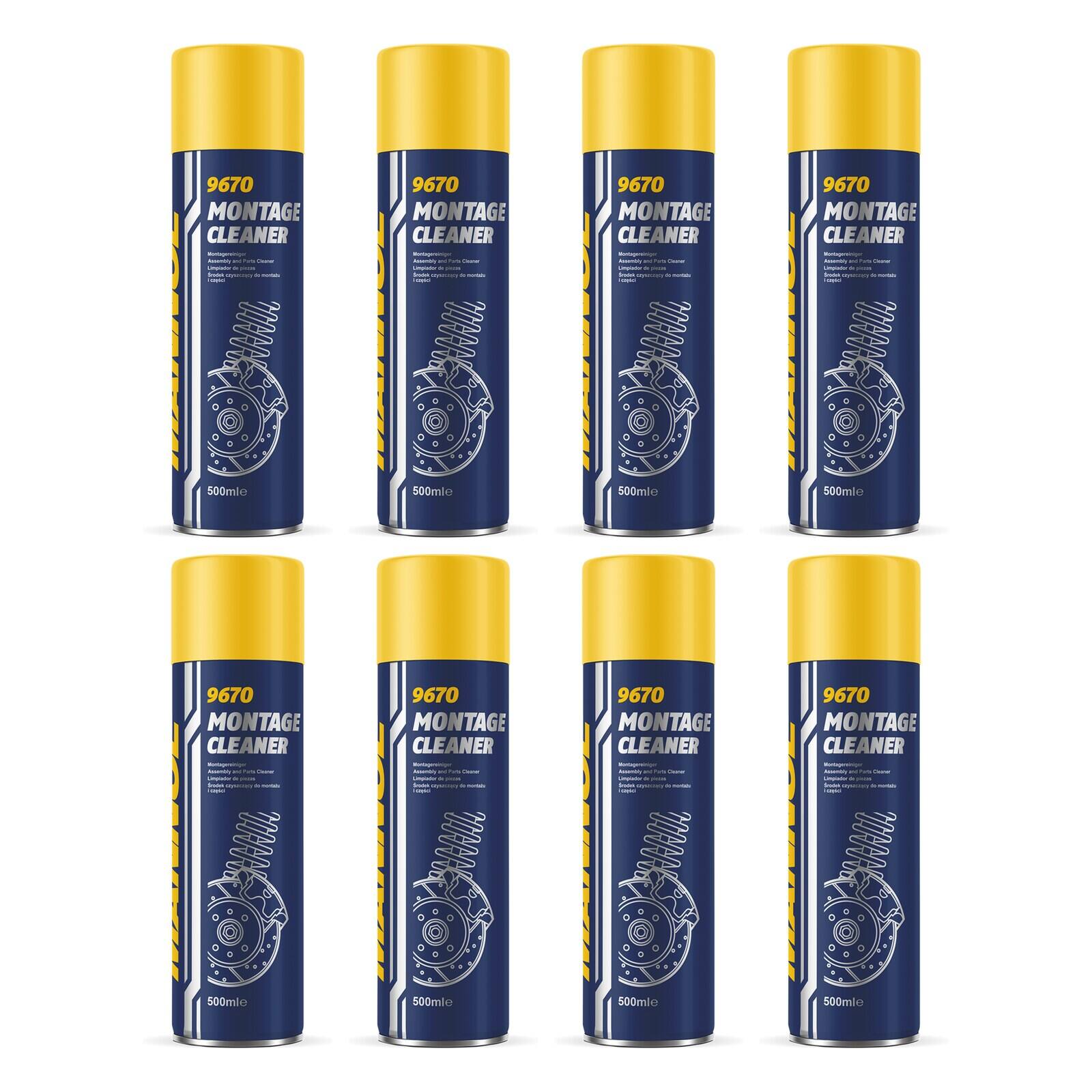 MANNOL 9670 Bremsenreiniger Montage Cleaner 8x 500 ml