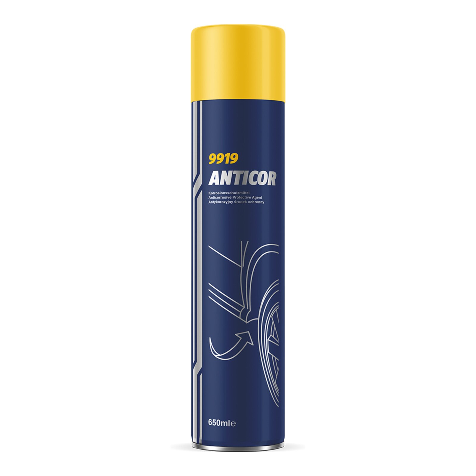 MANNOL 9919 Unterbodenschutz Anticor schwarz 650 ml