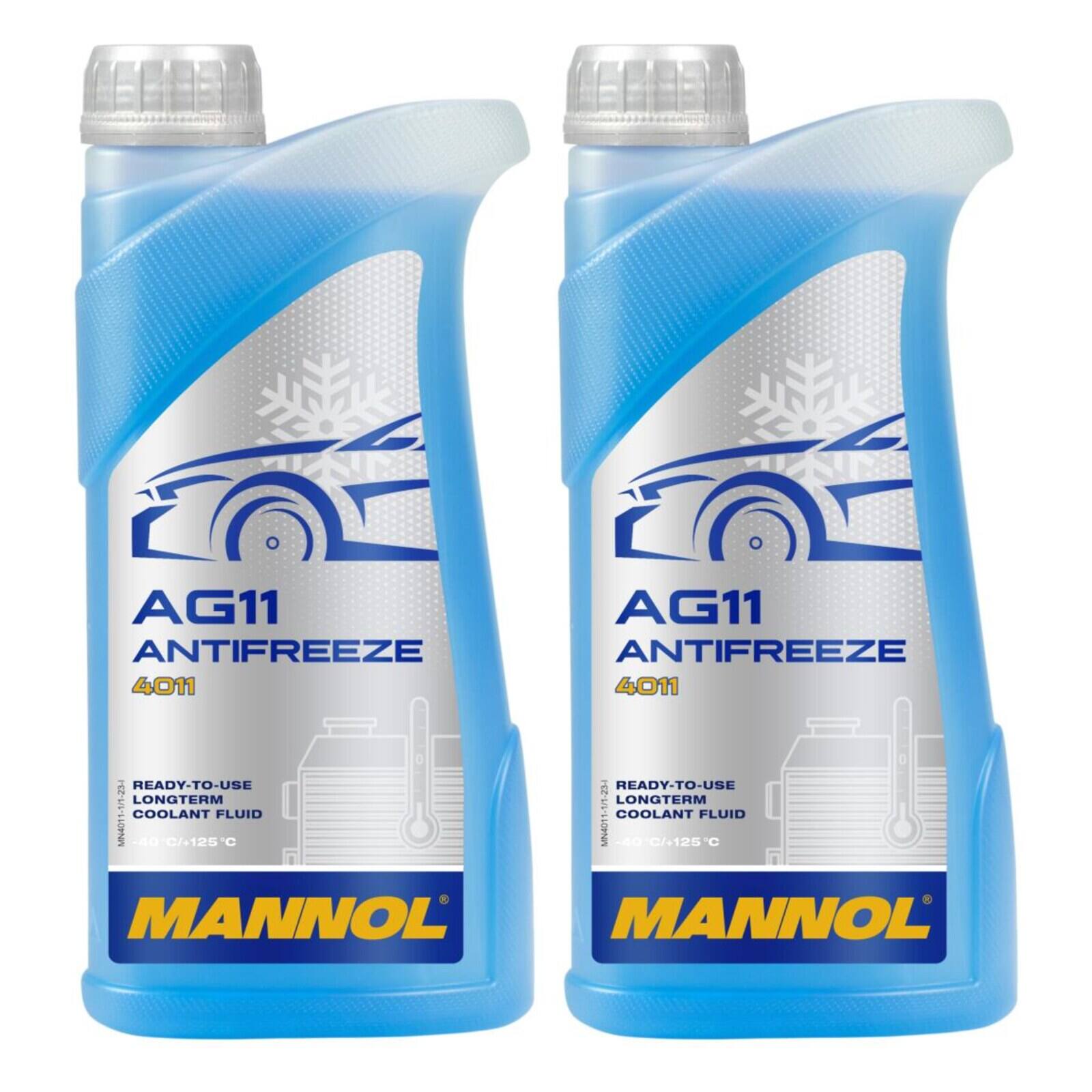 MANNOL MN4011-1 K&uuml;hlerfrostschutz AG11 -40&deg;C Fertigmischung 2x 1 Liter