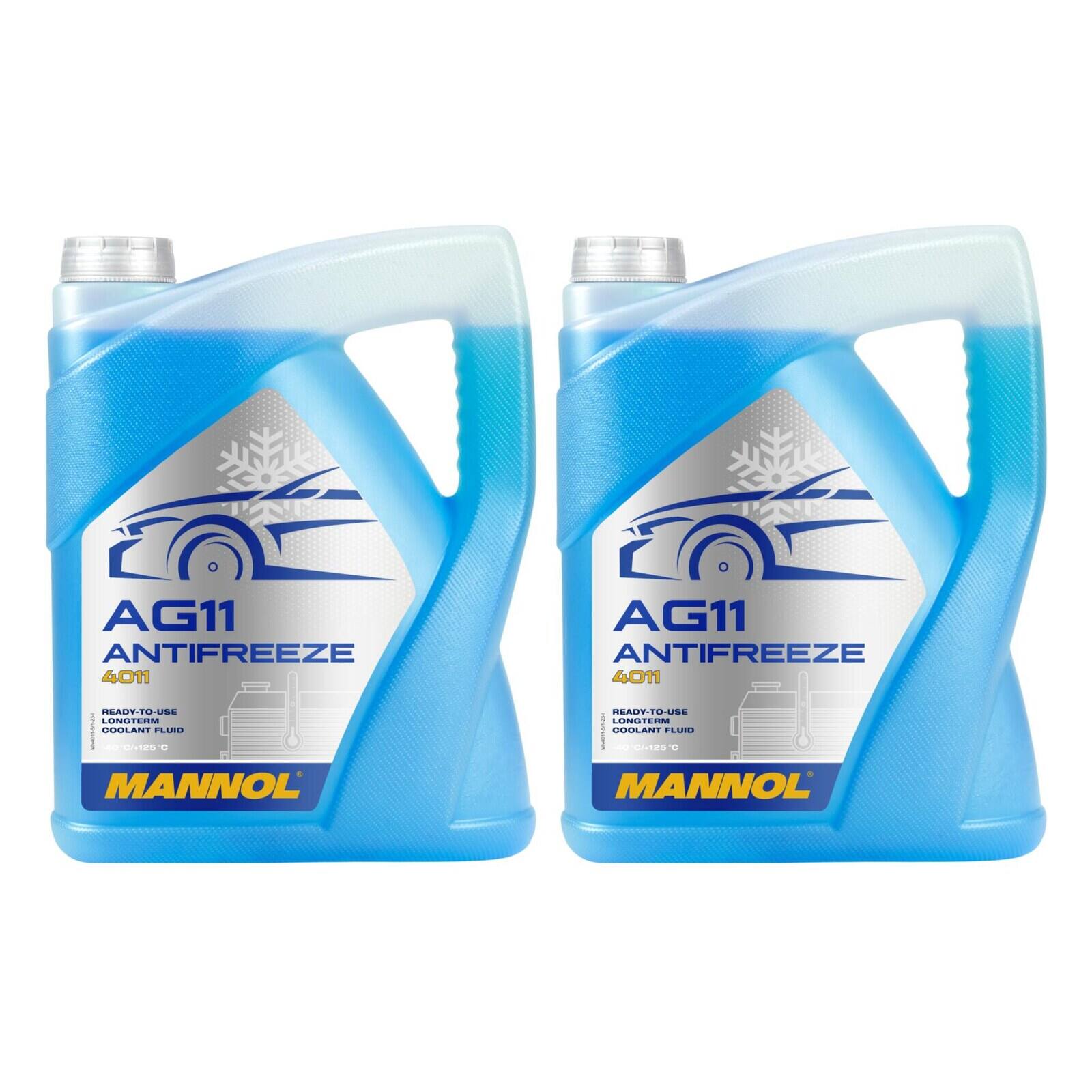 MANNOL MN4011-5 K&uuml;hlerfrostschutz AG11 -40&deg;C Fertigmischung 2x 5 Liter