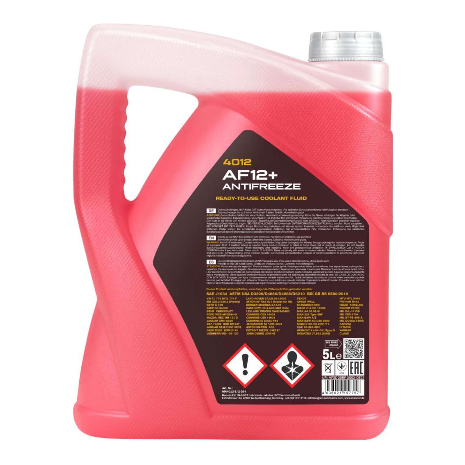 MANNOL MN4012-5 K&uuml;hlerfrostschutz AF12+ -40&deg;C Fertigmischung 5 Liter