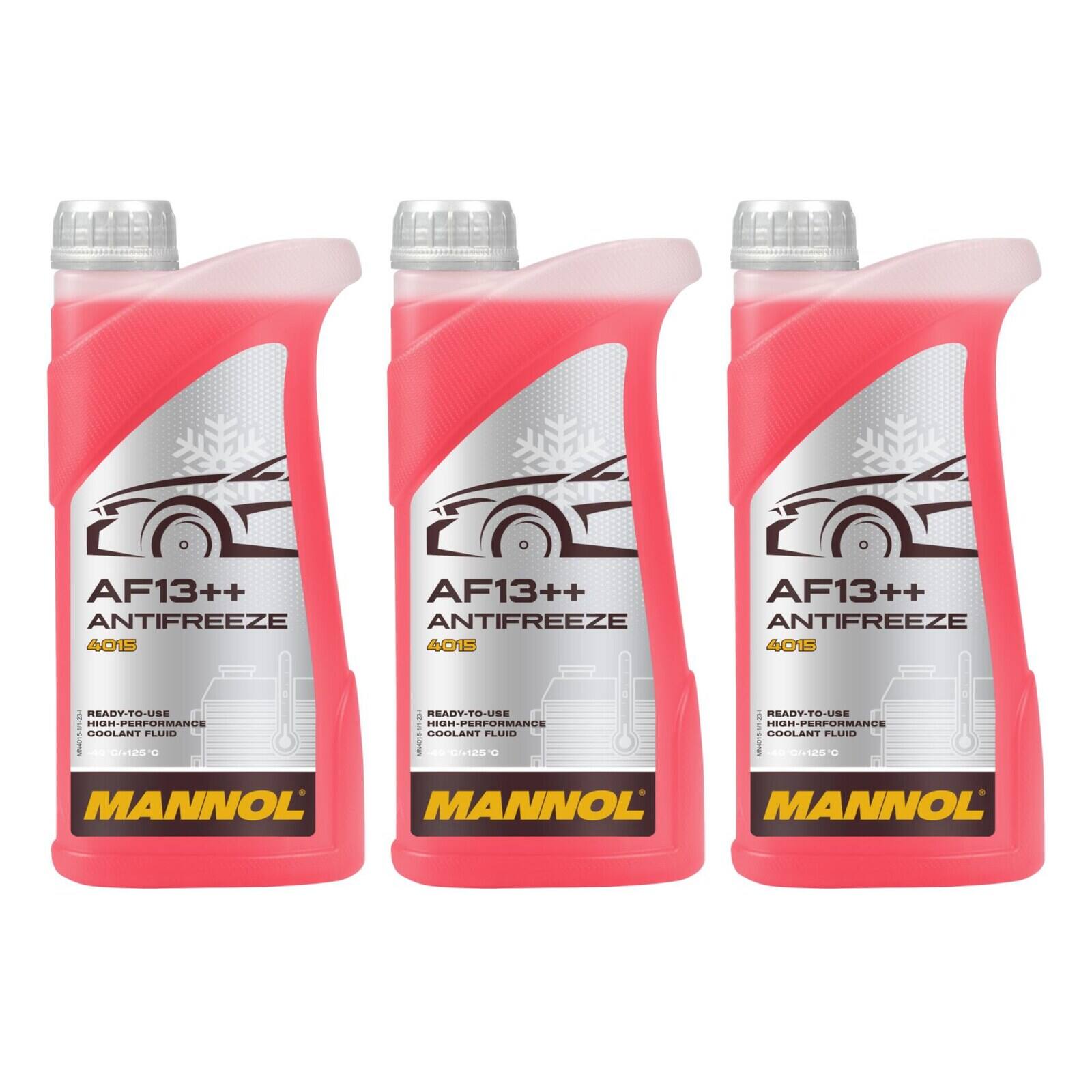 MANNOL MN4015-1 K&uuml;hlerfrostschutz AF13++ -40&deg;C Fertigmischung 3x 1 Liter