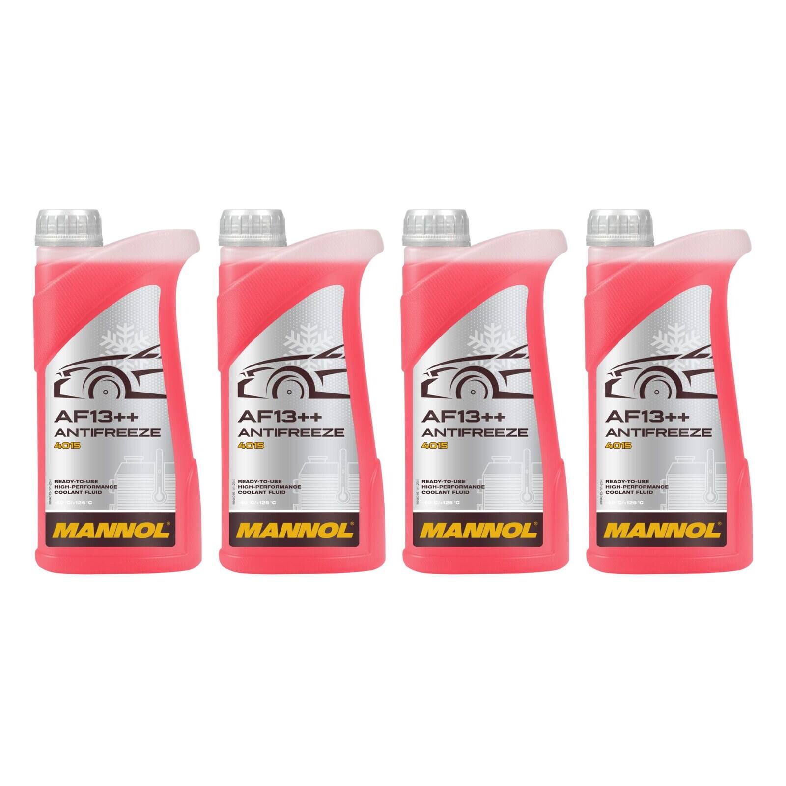 MANNOL MN4015-1 K&uuml;hlerfrostschutz AF13++ -40&deg;C Fertigmischung 4x 1 Liter