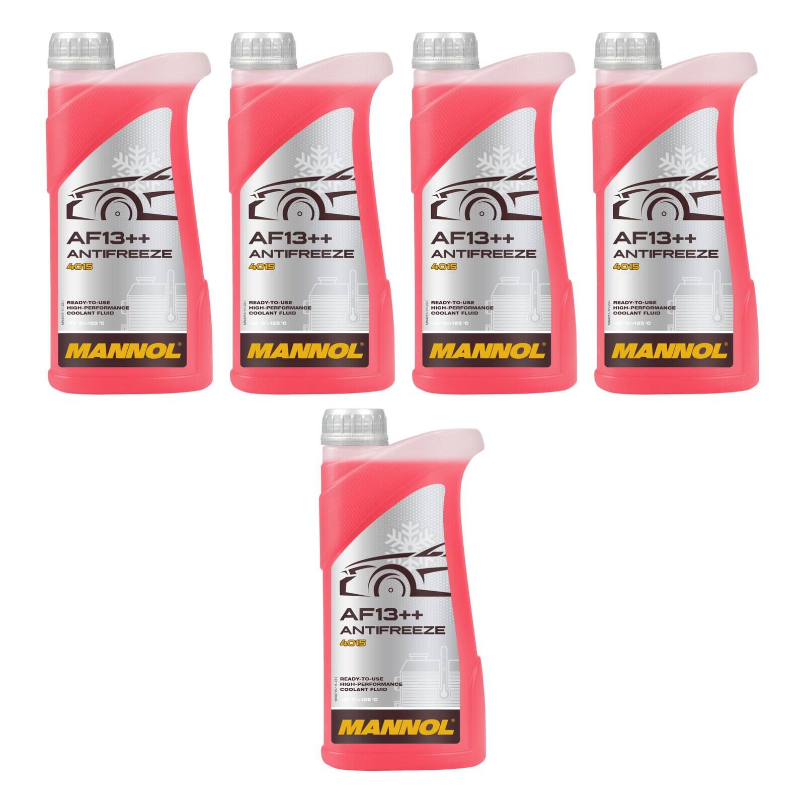 MANNOL MN4015-1 K&uuml;hlerfrostschutz AF13++ -40&deg;C Fertigmischung 5x 1 Liter
