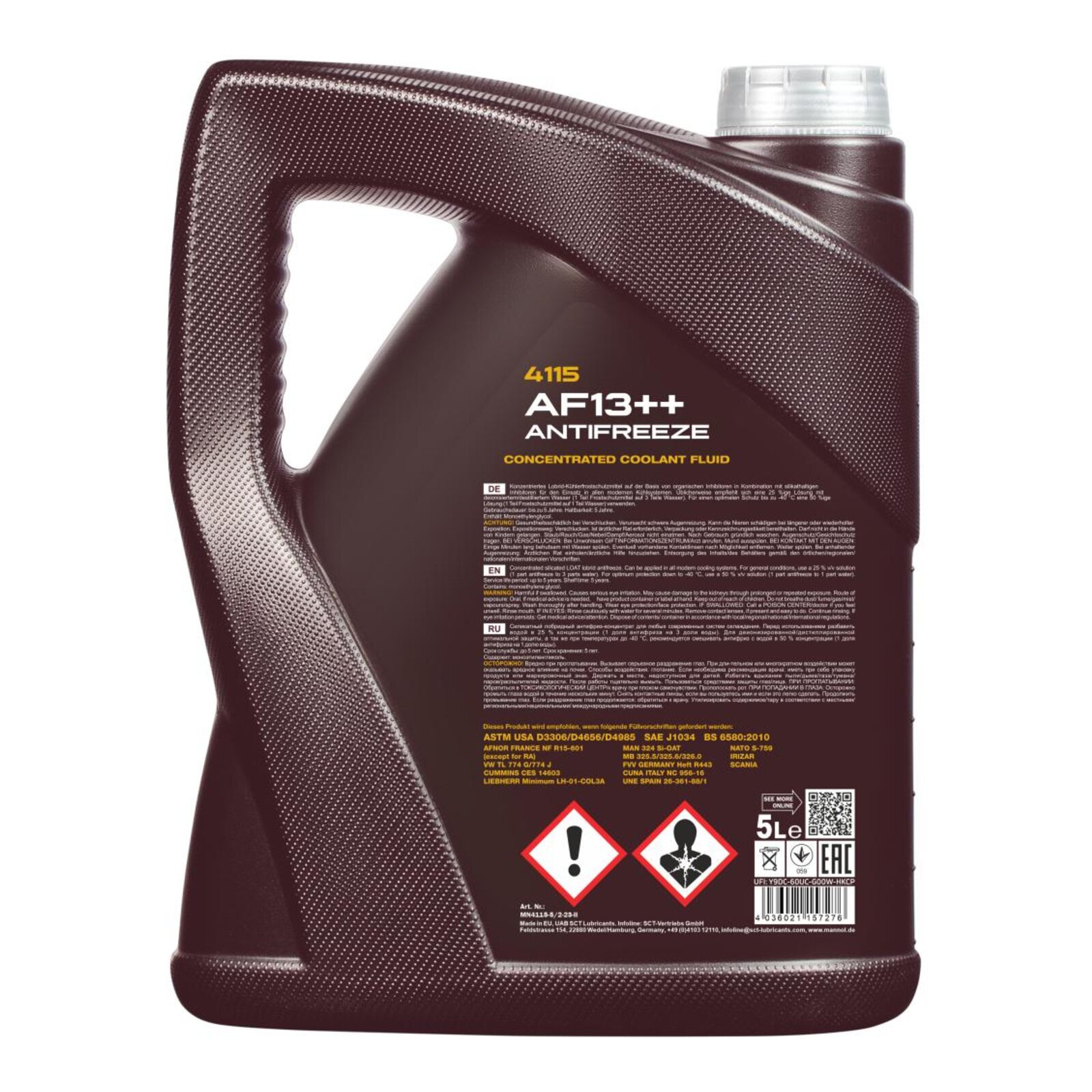 MANNOL MN4115-5 K&uuml;hlerfrostschutz AF13++ Konzentrat 2x 5 Liter