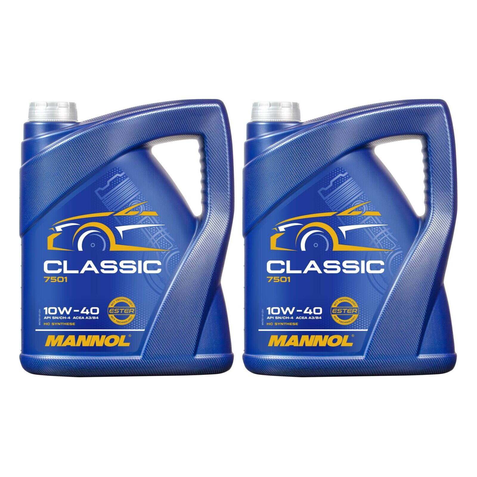 MANNOL MN7501-5 Motor&ouml;l Classic 10W-40 2x 5 Liter