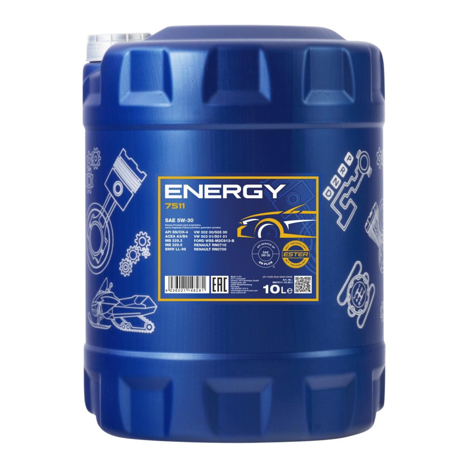 MANNOL MN7511-10 Motor&ouml;l Energy 5W-30 10 Liter