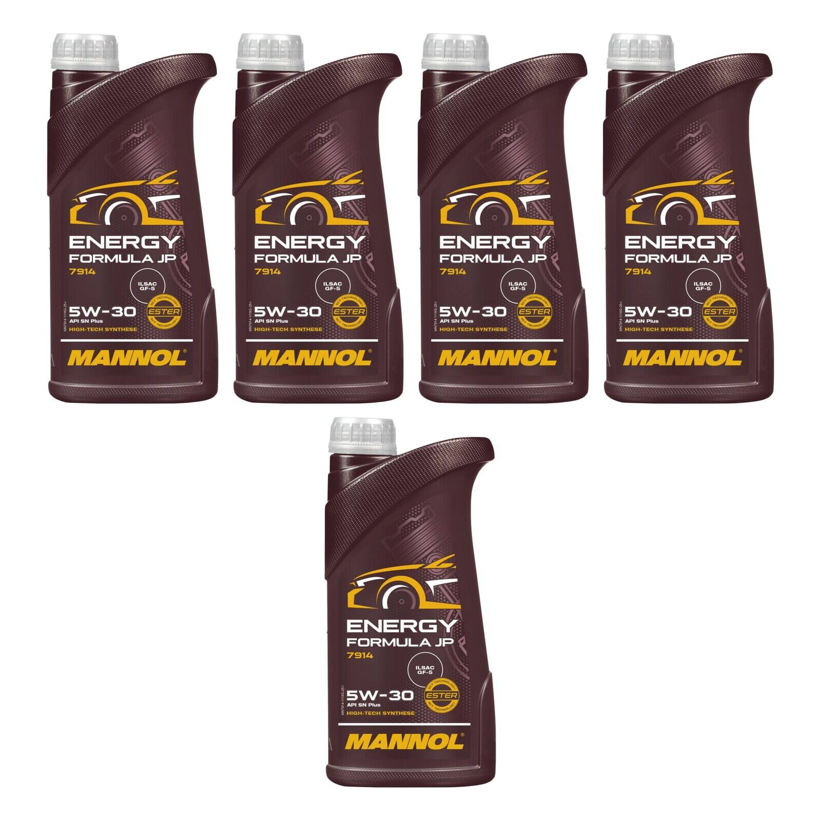 MANNOL MN7914-1 Motor&ouml;l Energy Formula JP 5W-30 5x 1 Liter
