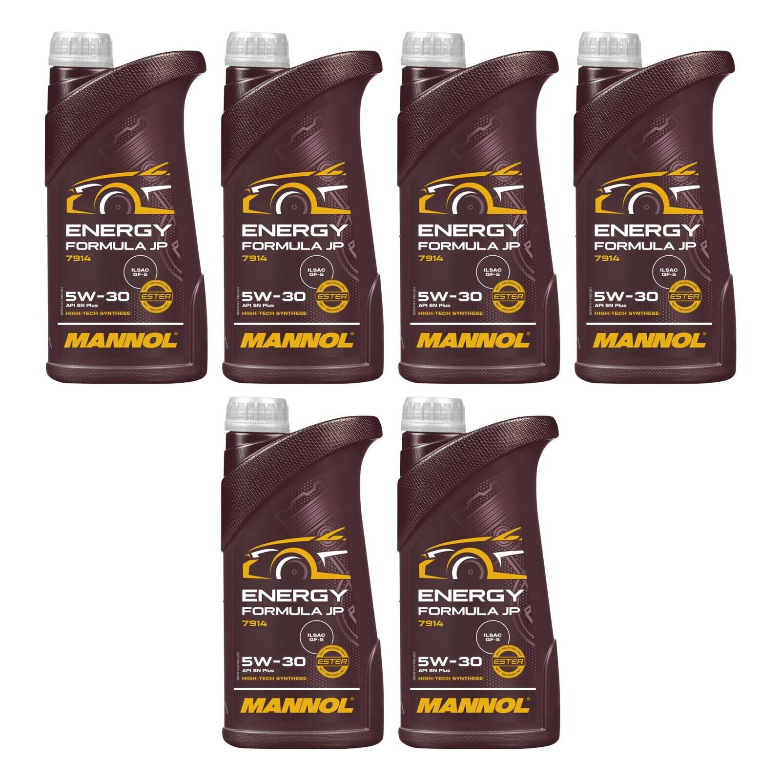 MANNOL MN7914-1 Motor&ouml;l Energy Formula JP 5W-30 6x 1 Liter