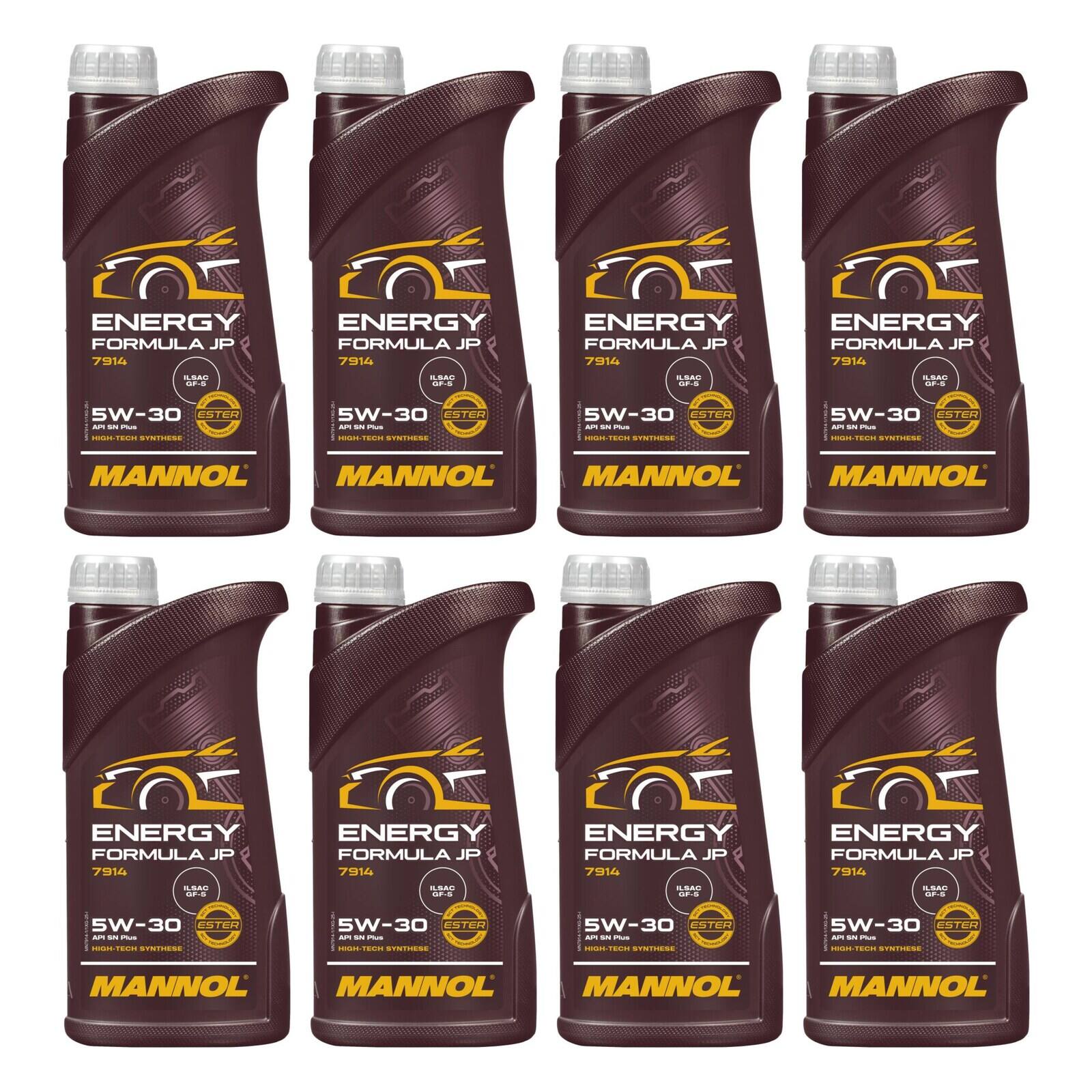 MANNOL MN7914-1 Motor&ouml;l Energy Formula JP 5W-30 8x 1 Liter